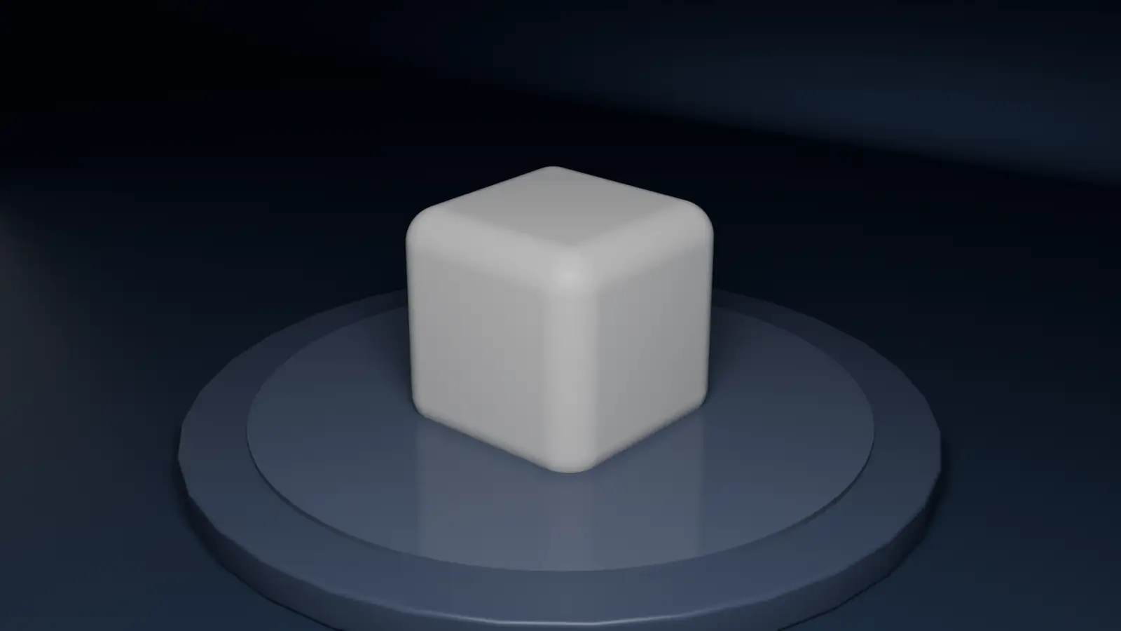 A white ceramic core on a plinth. An orbital ring draws around it and four modules dock onto the ring in turn, each lighting its own colour: violet Enterprise AI, emerald Pharma AI, sky Healthcare AI, amber Photonics.